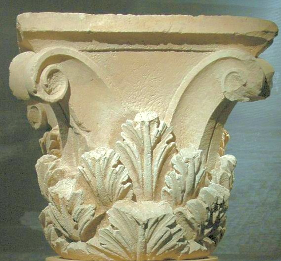 Chapiteau corinthien du site archéologique d'Ai Khanoum, 
					Ai Khanum, Afghanistan.