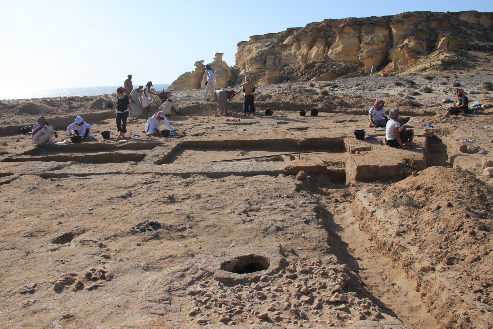 Photo des fouilles de Ras al-Jinz, Oman