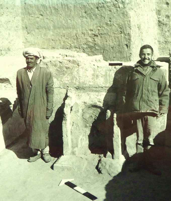 Fouilles à Aï-Khanoum (Afghanistan) en 1966, copyright archives Ph. Gouin.