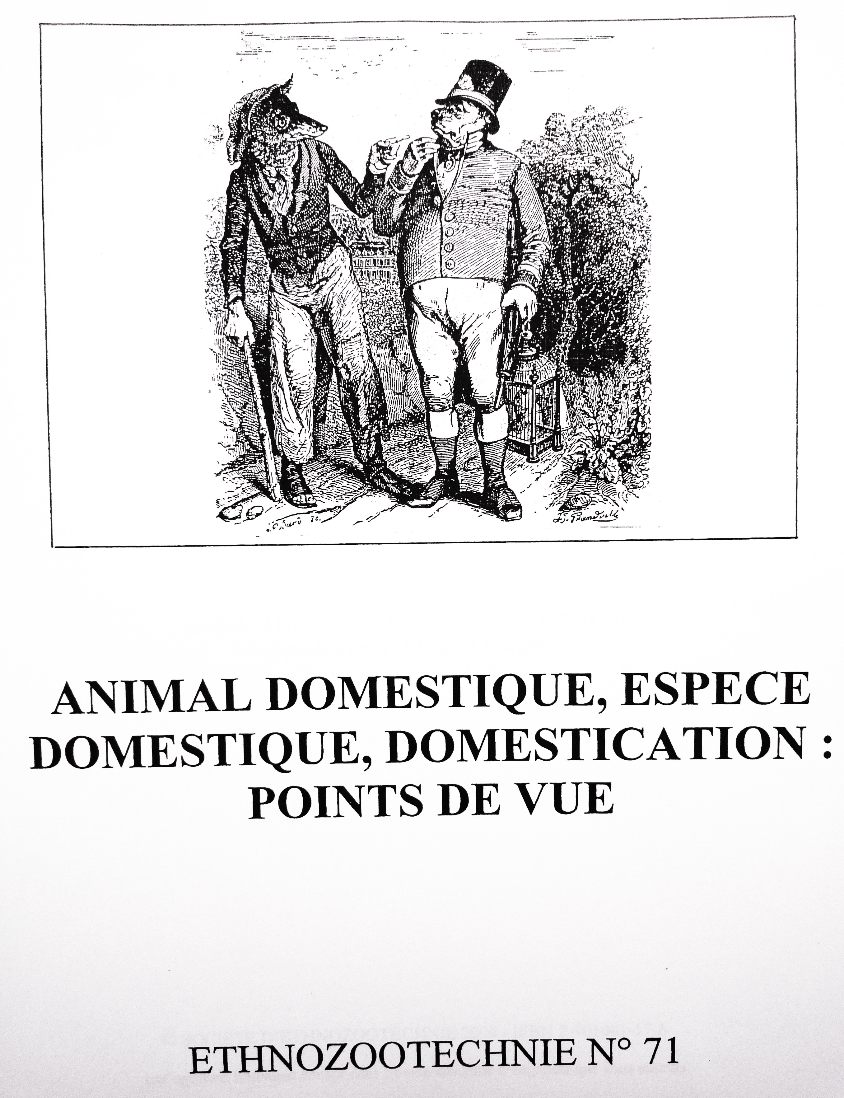 Carnages ou laitages : le bon motif pour 
					domestiquer l'animal, article de Ph. Gouin paru dans la revue Ethnozootechnie en 2003